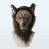 Werewolf Headwear Costume Mask Headwear Costume Mask Wolf Supersoft Old Man Adult Mask Face Cover Creepy Party Decoration