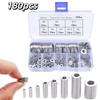 180pcs Solid Construction Flat Washer Assortment Plain Gasket Set  Factory Maintenance
