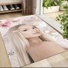 Pink Flowers Bubbles Carpet Rug Soft Washable Antislip Home Living Room Sofa Mats Personalized Christmas Rug