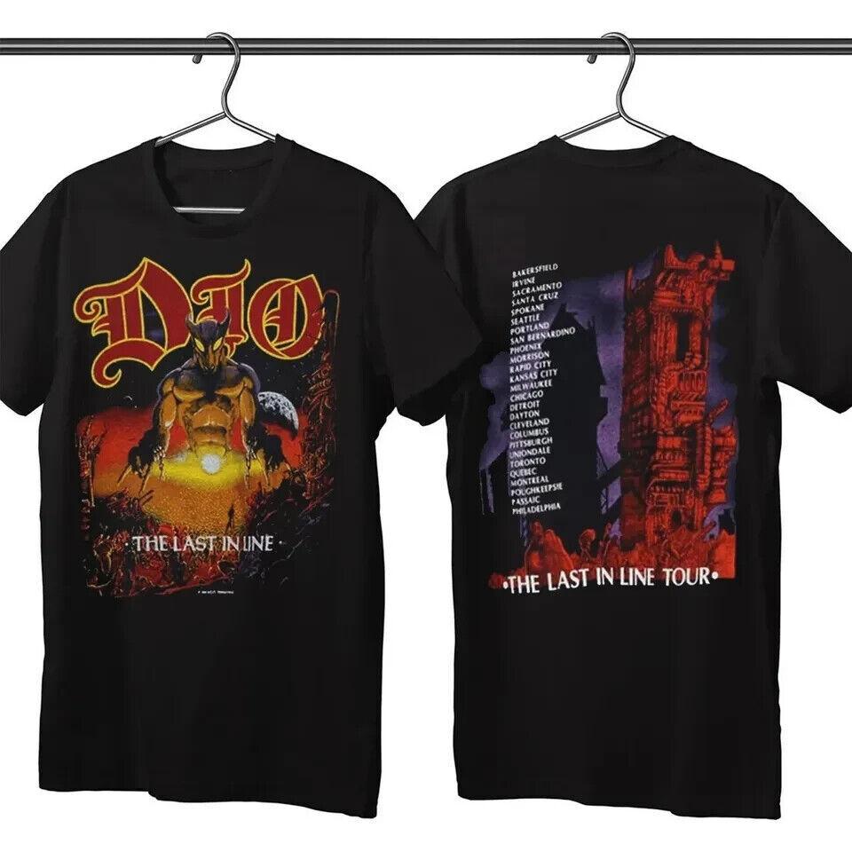 Футболка Dio Last in Line Tour Футболка для концерта хэви-метал рок-группы Унисекс Футболка XXL
