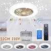 52cm Adjustable Speed Remote Control Ventilation Lamp Bedroom Living Room LED Ceiling Light Smart Ceiling Fan with Lights