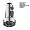 Faucet Sprayer Head Removable 3-Function Adjustable Pull-Out Metal Nozzle Replacement Silver Color Bathroom Shower Head Sink Faucet