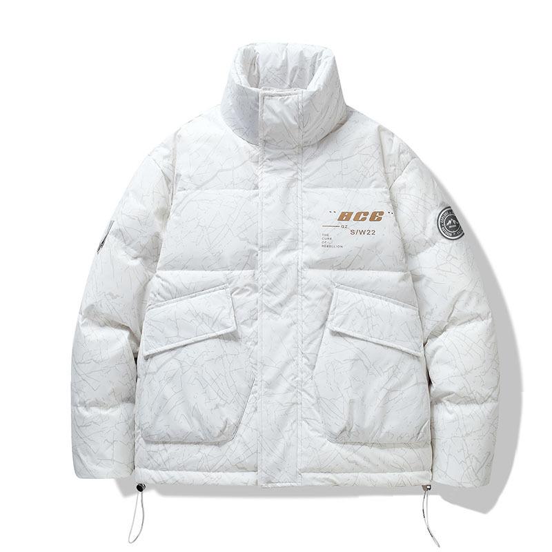 Down Jacket Men's Short Winter Hooded Coat Winter Thickened Warm Casual Men