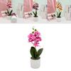 Faux Orchid Flower With Realistic Greenery For Restaurant And Party Decor