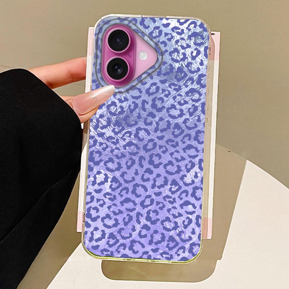 Vintage Pink Leopard Print Girls Women Phone Case for iphone 16 15 14 7 8 Plus 13 11 12 Pro Max X XS XR SE 2022 2020 16e Cover