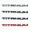 Suitable for the New Ruiji Rear Letter Mark Upgraded High-end Version, the New TITANIUM Metal Tailbox Sticker