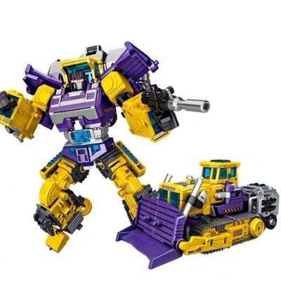 NBK 6 IN 1 New Transformation Toys Devastator Anime Action Figure Engineering Truck Bulldozer Excavator Blender Model Kids Gift