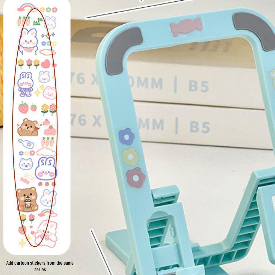Cute Heart Phone Stand: Portable, Foldable, Adjustable for Videos & Lazy Viewing Single Pack