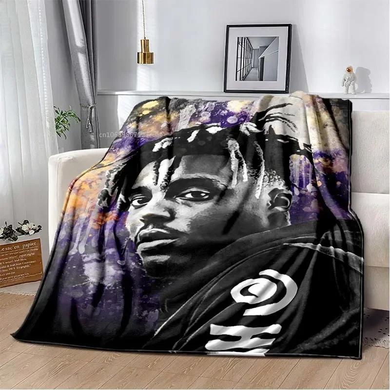 Album Rapper Juice Wrld 999 Blanket Poster Art Printed Flannel Blanket Soft Bedspread Sofa Warming Cover Gift for Music Fans