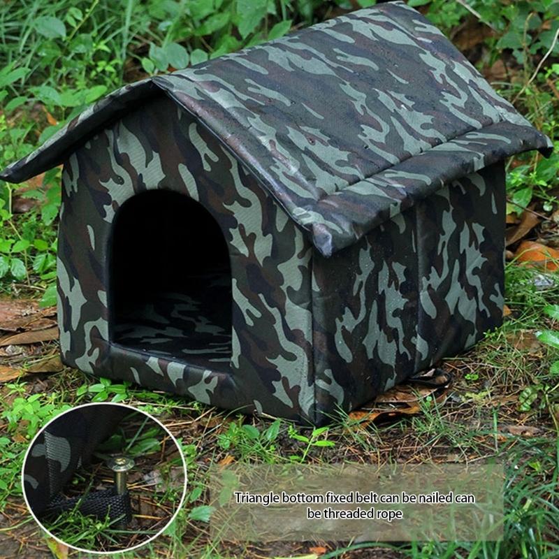 Insulated Warm Pet House For Cats And Small Dogs Outdoor Use Waterproof Rain Snow Protecting Easyly Clean