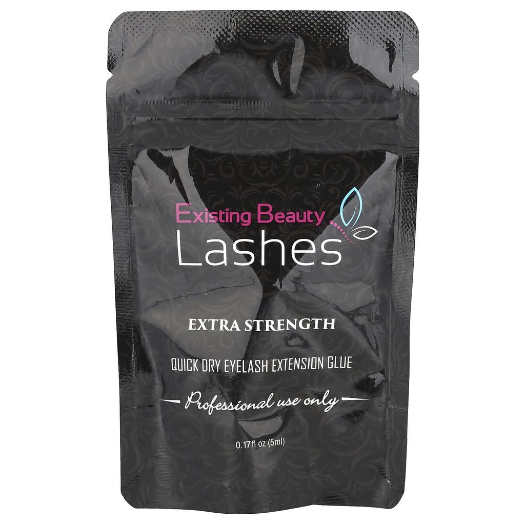 Quick Dry Eyelash Extension Glue, Extra Strength, 5 Ml (0.17 Fl Oz)