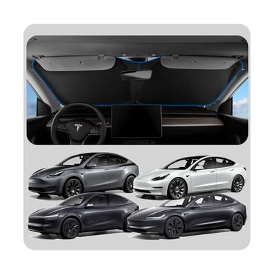 Spigen Sunshade for Tesla Model Y Juniper (2025) and Tesla Model 3 Highland (2025/2024) Glass Roof, UV Protection, Foldable, with Carrying Bag, TO260