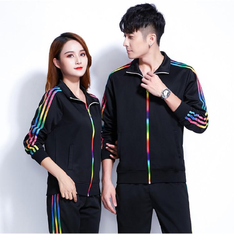 New Large Size Long Sleeve Sports Uniforms for Walking, Gymnastics, Fitness, and Square Dancing