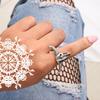Antik Silveroxhuvudring Enkel Retro Ihålig Personlig Ledring Ring Smycken