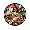 2D Wall Clock Light Luxury Silent Decorative Home Decor 20CM Hs0091
