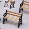 Miniature Park Bench Dollhouse Garden Prop