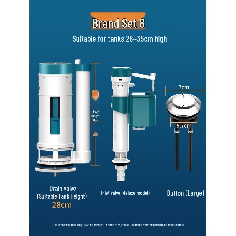 HANDUNYOU Toilet Fill and Flush Valve Set