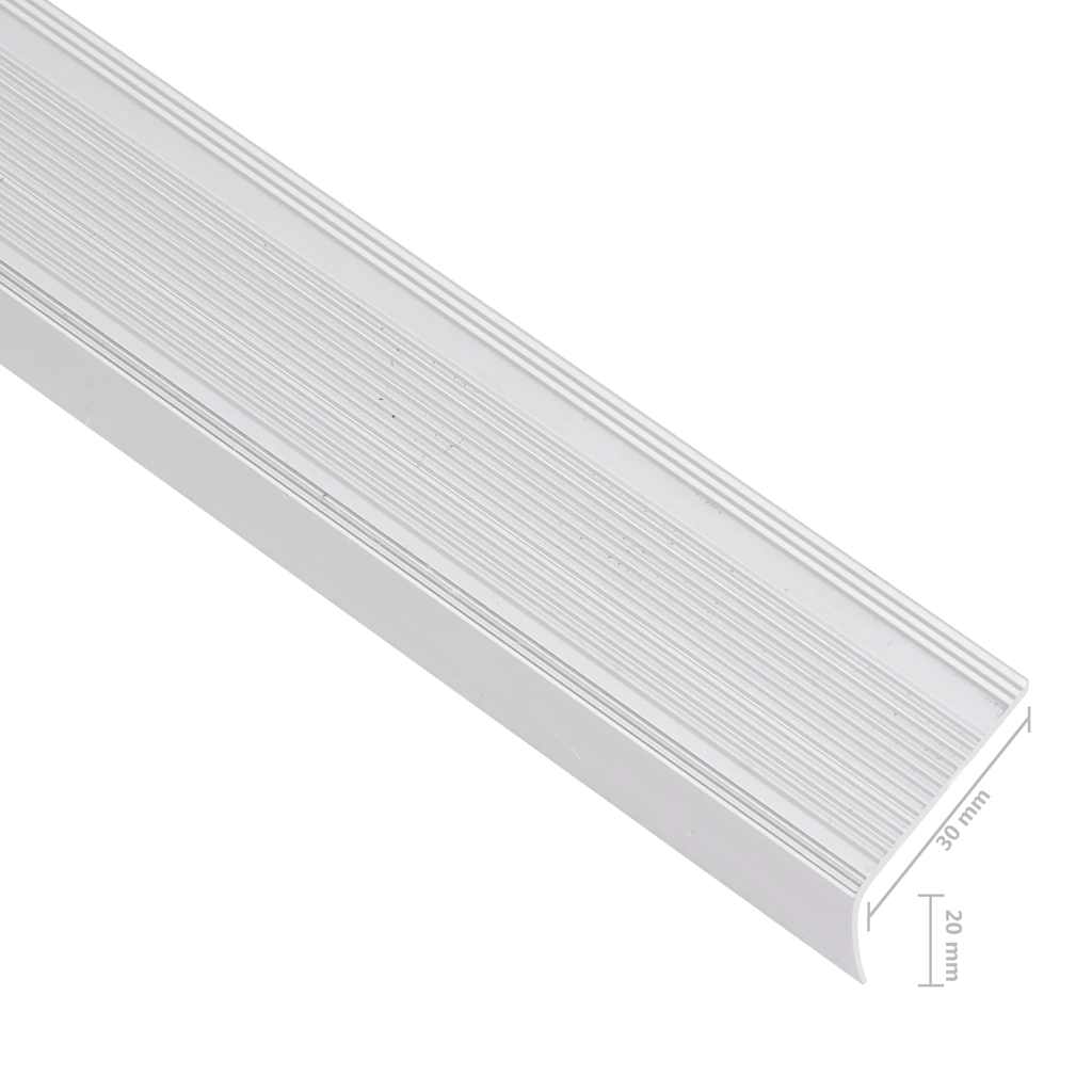 Listwy Schodowe W Kształcie Litery L 15 Szt. Aluminium 90 Cm