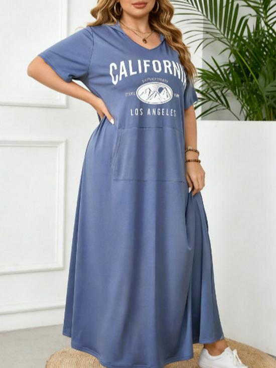 Plus Size Blue Tiger Stripe V-Neck Lace-Up Waist Maxi Dress - Middle East Slimming Style 3XL абрикосовый