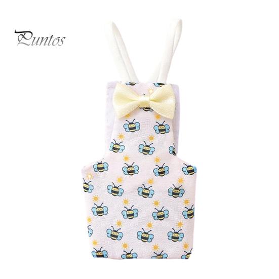 Parrot Hygiene Accessory Diaper, Cute Cartoon Print Bird Diaper with Bow, Reusable Nappy Flight Suit for Cockatiels Lovebirds Budgerigars Clothing