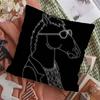 BBoJacksHHorseman Cushion Cover Inches Farmhouse Decor Home Throw Pillow Covers for Couch Decorations