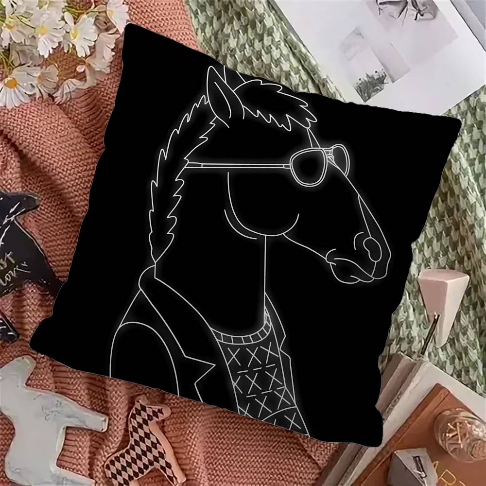 BBoJacksHHorseman Cushion Cover Inches Farmhouse Decor Home Throw Pillow Covers for Couch Decorations