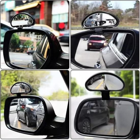 2Pack Adjustable Wide Angle Side Rear View Blind Spot Mirror Car Auto Universal
