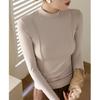 2026 Autumn/Winter Women's High-Elasticity Half-High Neck Long-Sleeve T-Shirt - Advanced Design and Skin-Friendly