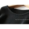 Easiest for Match Item Export Export Minimalist Loose and Lazy Style off-Neck Batwing Long Sleeve Pullover Knitwear Female