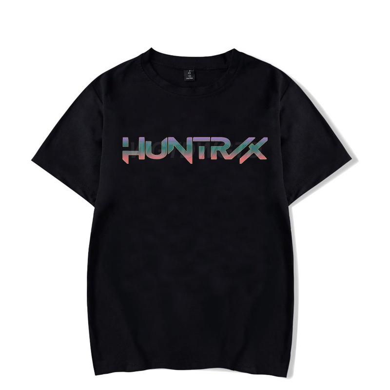 Moda KPop Demon Hunters futbolkalari erkaklar ayollar kulgili logotip vintage ko'cha uslubi qisqa yengli koreys ulzzang anime klassik toplari