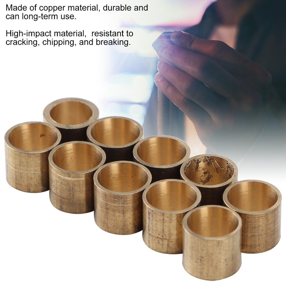 10pcs Copper Tip Billiards Cue Ferrules Portable Billiard Cue Tips  Billiards Repair