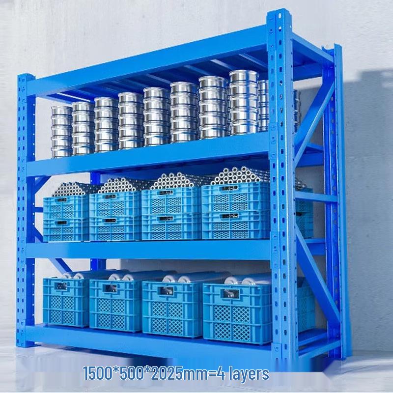 WEZHO Heavy Duty 4-Tier Warehouse Storage Rack