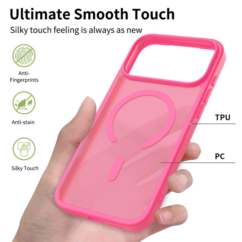 New Product for IPhone 17 Silver Shield Skin Magnetic Phone Case for Apple 16 Official Orange Logo Protective Cover