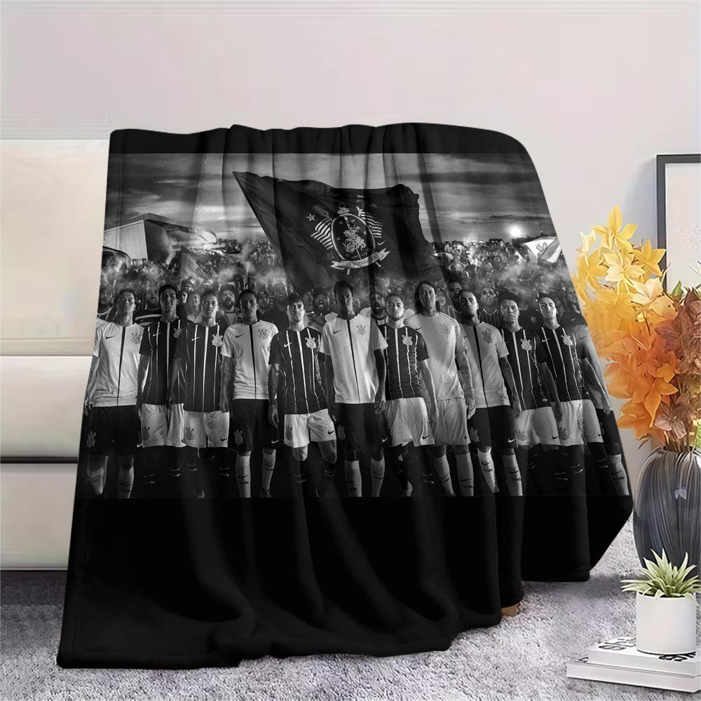 Corinthians Football Club,pattern Flannel Blanket, High quality Comfortable for All Seasons, Home Decor, Warmth and Comfort, Perfect for Gifts.