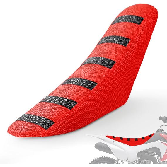 Dirt Bike Seat Cover Universal for KX 85 65 112 250 450 KLX 110 140 300R Motocross Off Road Pit Bike Green Non Slip Black Stripe/Gripper Soft/Water