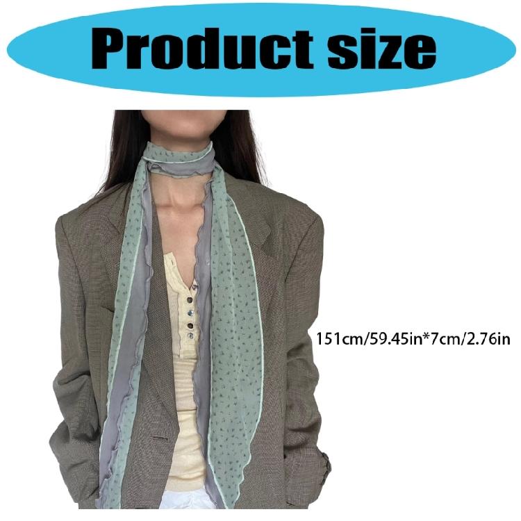 Fashion Unisex Skinny Long Scarf Gentle Fabric Multipurpose For City Fashion Enthusiasts