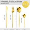 24/40 Pieces Reusable Stainless Steel Flatware Set for Daily Use, Protable Cutlery Set for Home, Wedding, Restaurant, Camping, Mirror Polished