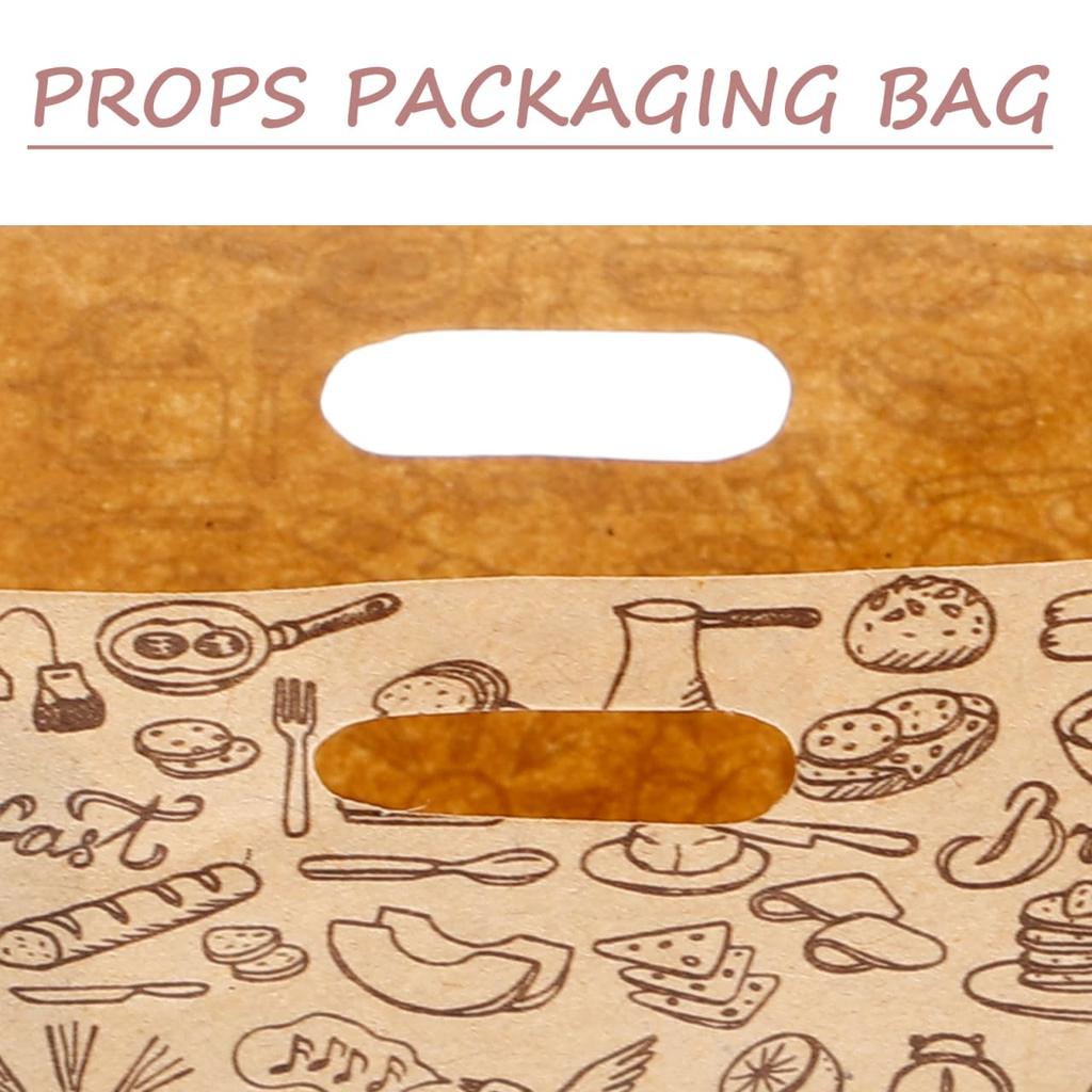 Ifundom 10 Miniatur-Papierbrote Charmante Accessoires für Puppenhäuser Taschen,