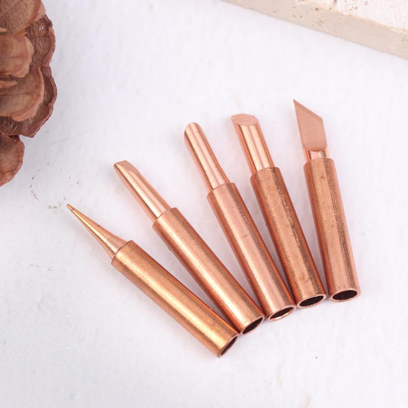 900 Reines Kupfer Lötkolbenspitze Lötkolbenspitze Reines Kupfer Nicht-Magnetisch Löthorn Elektrische Lötkolbenspitze
