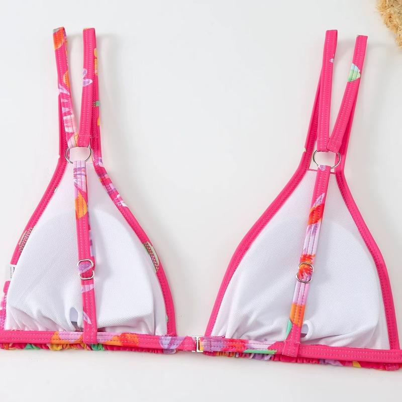 Swimsuit sexy shoulder strap three-point bikini swimsuit female bikini