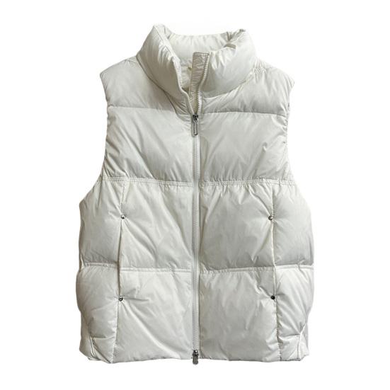 Women's Puffer Vest Casual Sleeveless Stand Collar Down Jacket Winter Warm Zip Up Outerwear with Pockets