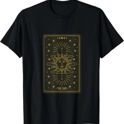 Tarotkarte Die Sonne Hellseher Okkult Metaphysisch T-Shirt