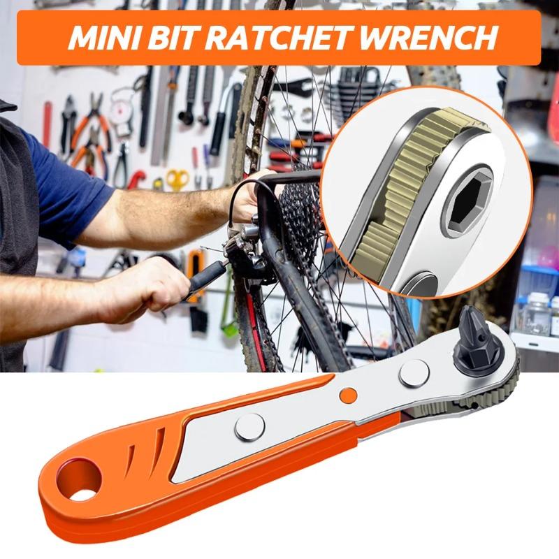 SenNan Hex Ratchet Wrench 1/4" Mini Hex Quick Release Socket Tool Ratchet Repair Spanner Hand Tools Kit Screwdriver Drill Bits