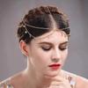 Disc Charms Forehead Chain Multilayer Headpiece Jewelry  Bridal Hair Accessories