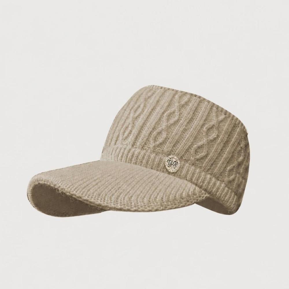 Empty Top Duck Tongue Cap Padded Warm Visor Cap Fashionable Ponytail Hat Autumn and Winter