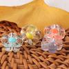 12mm Transparent Inner Color Straight Hole Drop-Oil Flower Acrylic Beads DIY Kids Bracelet Jewelry Accessories