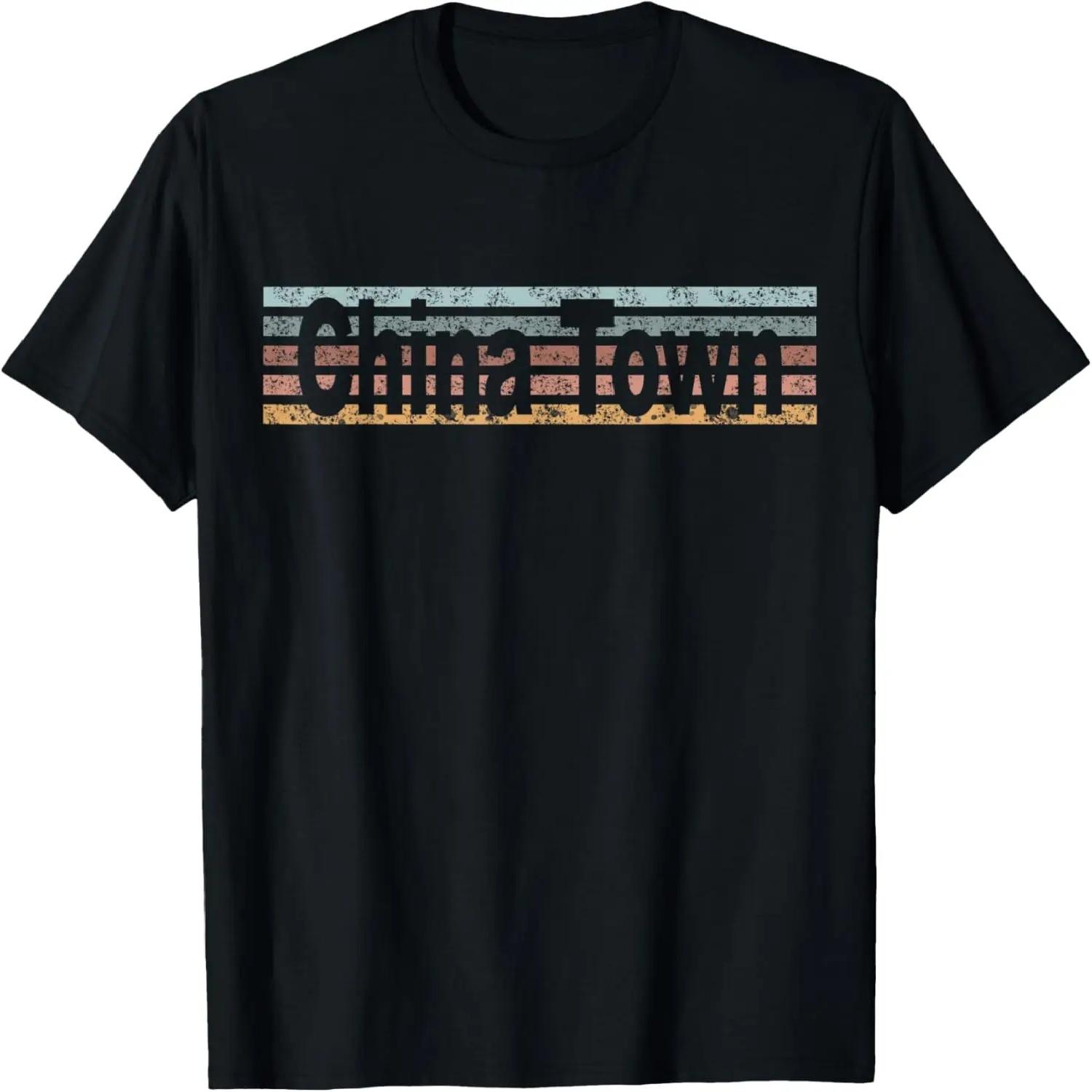 

China Town California USA Retro T-Shirt XXXXXL чорний