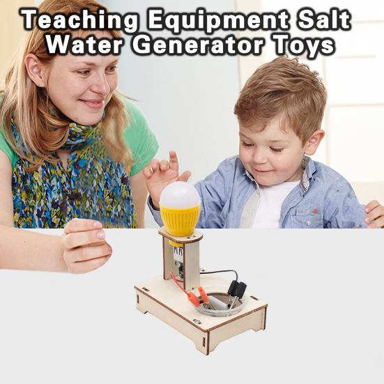 1 Set Science Models Handmade Eco-friendly Cultivate Interest Inspire Curiosity Stimulate Imagination Hands-on Ability Wood Salt Water Generator