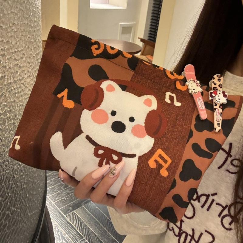 Large Capacity Makeup Bag Clutch Cosmetic Organizer Travel Wash Toiletries Storage Bag Makeup Pouch