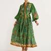 Women's Dress Printed Lace Cardigan Large Gown